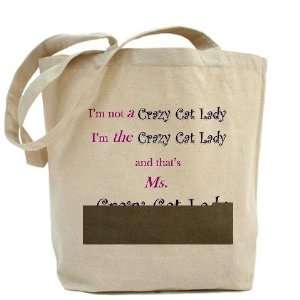  Ms Crazy Cat Lady Funny Tote Bag by CafePress: Beauty