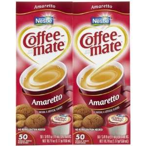 Coffee mate Liquid Creamer Singles Amaretto, 50 ct, 2 ct (Quantity of 