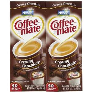 Coffee mate Liquid Creamer Singles Creamy Chocolate, 50 ct, 2 pk
