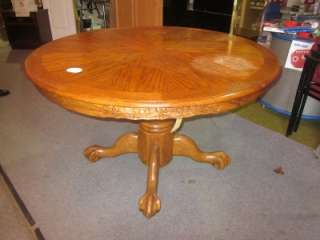 Round Oak Table  