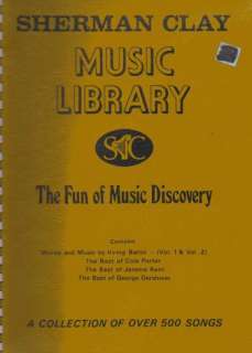 Sherman Clay music library 4 Vols. organ/piano/guitar  