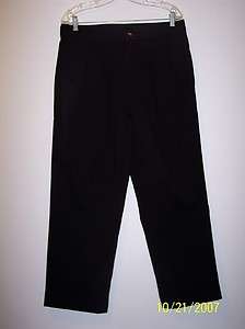 MENS BLACK PANTS W/SHORTER INSEAMS   MADE IN THE USA  