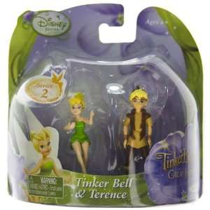  Tinker Bell & Terence ~2 Mini Figures Disney Fairies 