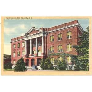   Postcard   Columbia College   Columbia South Carolina 