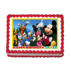 MICKEY MOUSE CLUBHOUSE Edible Cake Image Party Decor #2  