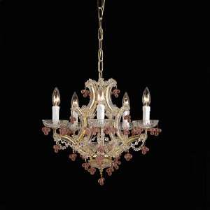   Polished Brass Chandelier Maria Theresa Collection