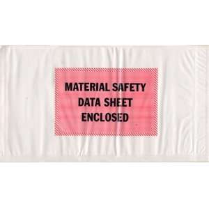  5 x 10 Material Safety Data Sheet Enclosed Full Face 