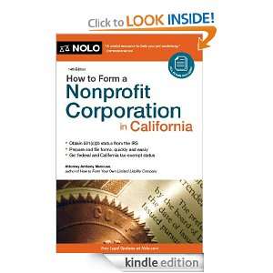 How to Form a Nonprofit Corporation in California Anthony Mancuso 