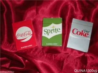 COCA COLA SPRITE DIET COKE DECK OF PLAYING CARDS LOT 3  