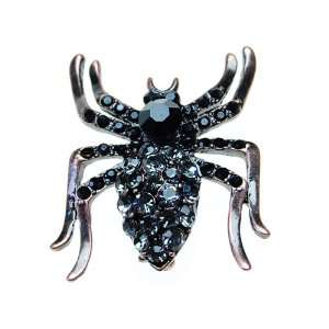  Rhinestone Creepy Scary Spider Insect Bug Pin Costume Brooch Jewelry