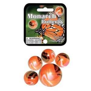  Mega Marbles   MONARCH BUTTERFLY MARBLES NET (1 Shooter Marble 