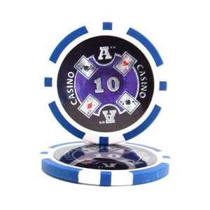    (25)14 Gram Ace Casino Laser Graphic Poker Chips