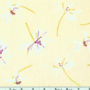  45 Wide Moda Twiggy Flower Sand Fabric By The Yard: Arts 