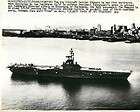 1960 Aircraft Carrier USS SHANGRI LA Passing San Francisco Original 