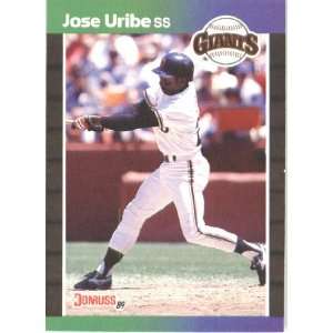  1989 Donruss # 131 Jose Uribe San Francisco Giants 