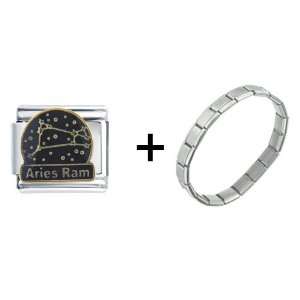  Constellation Aries Italian Charm Pugster Jewelry