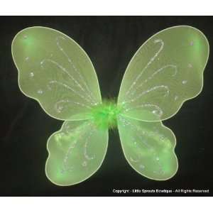  Butterfly   Fairy Wings   Lime Green Toys & Games