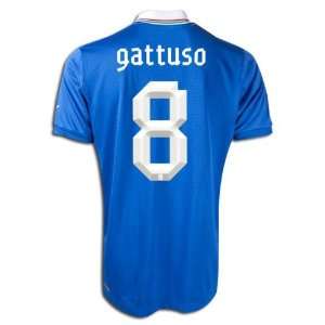  New Soccer Jersey Euro 2012 Gattuso # 8 Italy Home Soccer 
