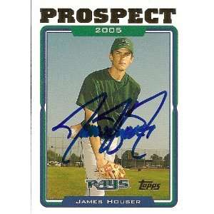  James Houser Signed Tampa Bay Rays 2005 Topps Card Sports 