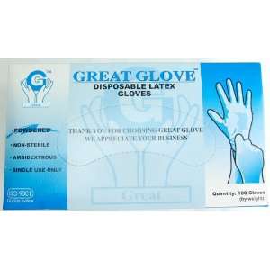     Disp. Latex Gloves   Box of 100   X Large: Health & Personal Care
