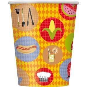  Barbeque Cookout 9 oz. Paper Cups (8) Party Supplies: Toys 