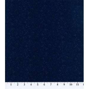 Calico Fabric Navy With Blue Vine 