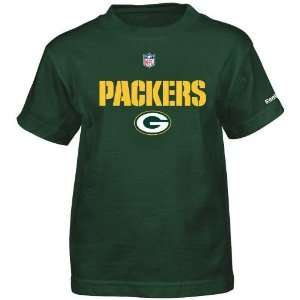  Reebok Boys Green Bay Packers Sideline T shirt: Sports 
