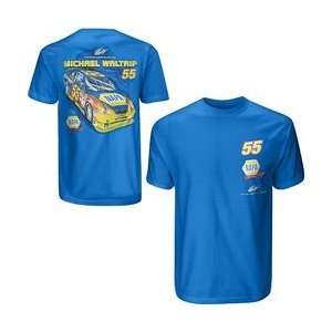  Michael Waltrip NAPA Racing T Shirt   Royal Blue Medium 