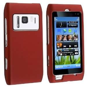    on Rubber Coated Case for Nokia N8, Red: Cell Phones & Accessories