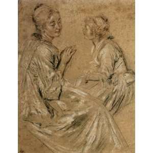  FRAMED oil paintings   Jean Antoine Watteau   24 x 32 