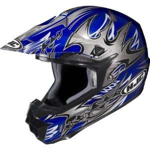  HJC CL X6 Frenzy Full Face Helmet Small  Blue: Automotive