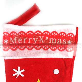 6x Wholesale Red XMAS Trees Stocking Gift Bags Ornament/Decoration 