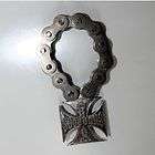 WEST COAST CHOPPERS  COOL MOTORCYCLE CHAIN BOTTLE OPENER/ IRON CROSS