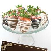 Product Image. Title: 12 Belgian Chocolate Covered Strawberries  Milk 