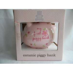    Carters Child of Mine Pink Ceramic My First Piggy Bank: Baby