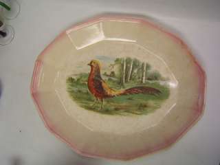 Sebring Pottery Game Bird Large Serving Platter  