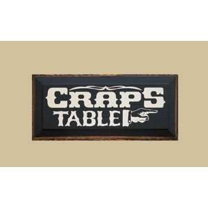    SaltBox Gifts I818CT Craps Table Sign: Patio, Lawn & Garden