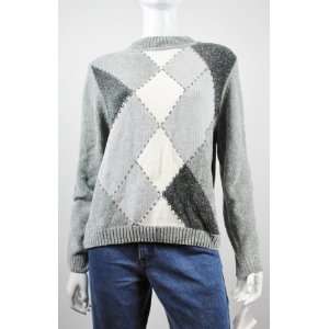    NEW ALFRED DUNNER WOMENS CREW NECK GREY SWEATER PXL: Beauty