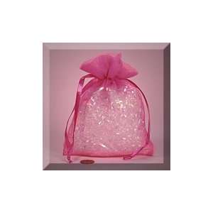  12ea   5 X 7 Hot Pink Heavy Textured Organza Bag Health 