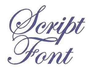 Script Font Machine Embroidery Designs  