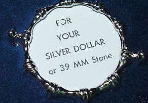 Screw Mount Silver Plate 38 Silver Dollar (pkg 4) 2220  