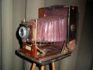 Anthony & Scovill Vintage Wood Ansco Field Camera w/ Tripod  