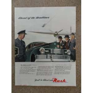   airplane/airport) Original vintage 1947 Colliers Magazine Print Art