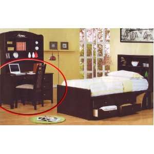   Kids Desk Chair Set Cappuccino Finish Bedroom Wooden: Home & Kitchen