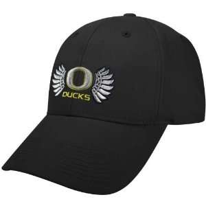  Nike Oregon Ducks Black Wings Collection Swoosh Flex Hat 