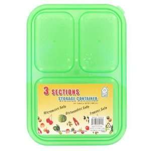  3 Section 8 Lunch Container Box Case Pack 36: Kitchen 