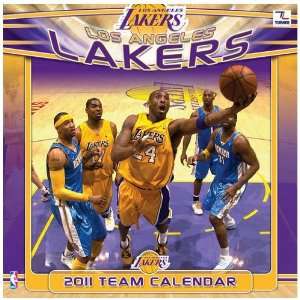  Los Angeles Lakers NFL Team   2011 Wall Calendar