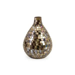  Glass and Mirror Mosaic Tile FLower Vase