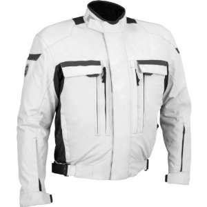 Firstgear Kenya Jacket , Size 2XL, Gender Mens, Color Silver/Black 