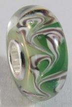 Creme De Menthe Murano Glass Charm Bead (NS 141)  